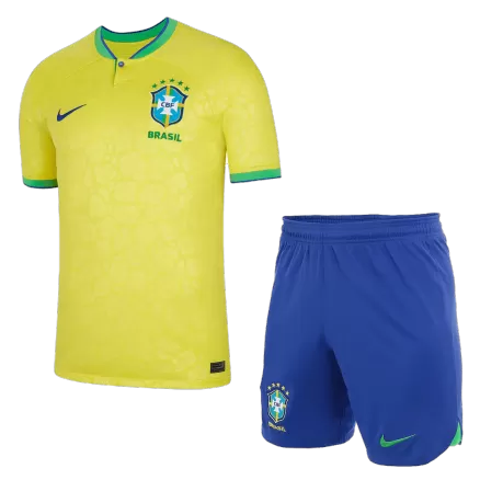 Brazil Kit (Jersey+Shorts) Home 2022 World Cup - Soccer Store Near